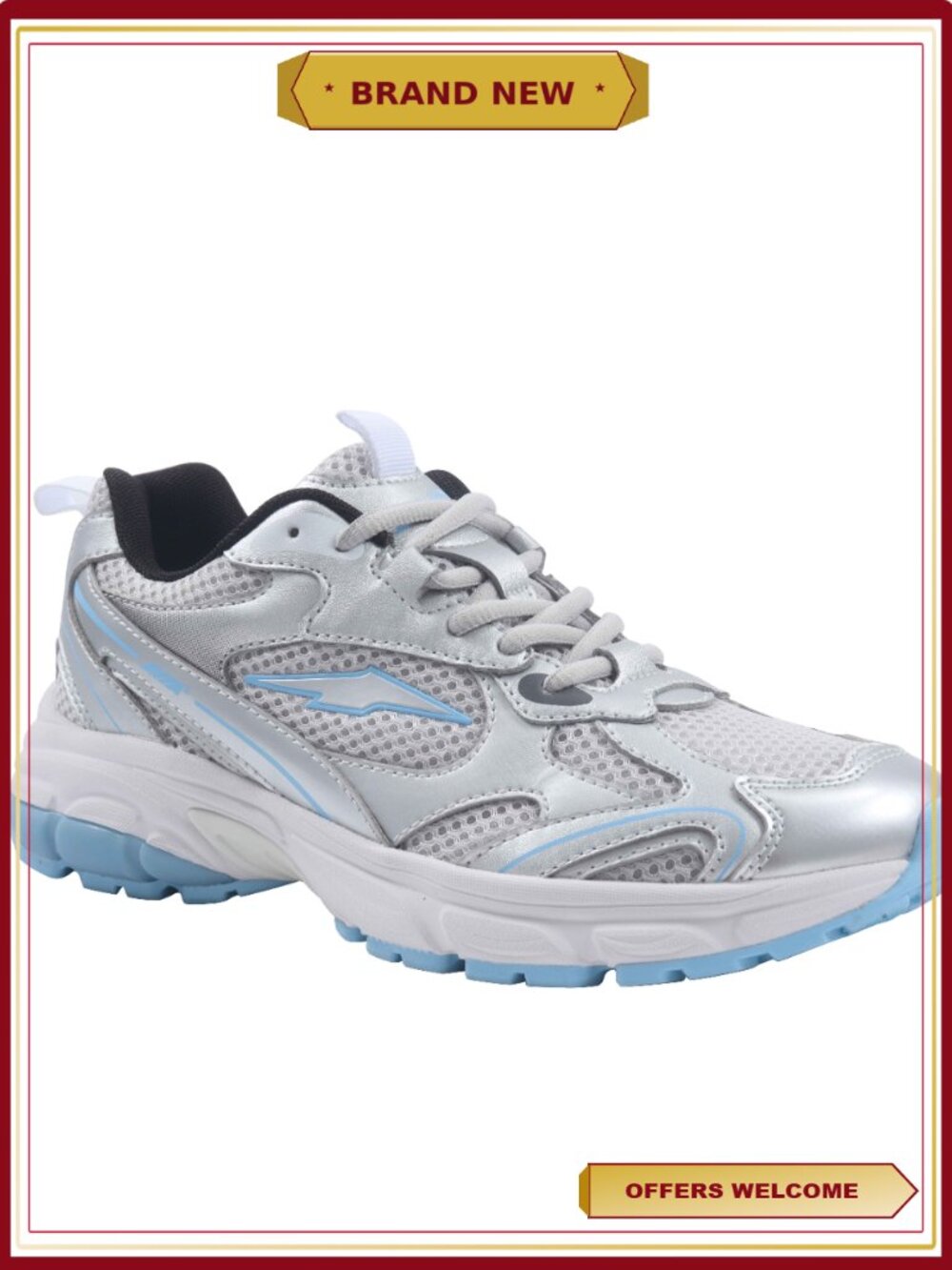 Women's Gel Performance Lace-Up Sneakers Athletic Running Shoes - Picture 1 of 5